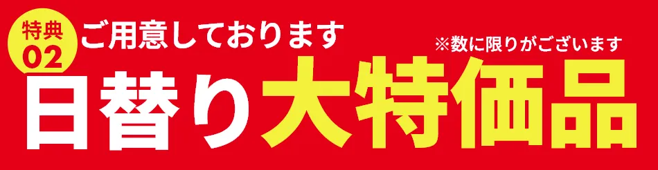 日替わり特価品